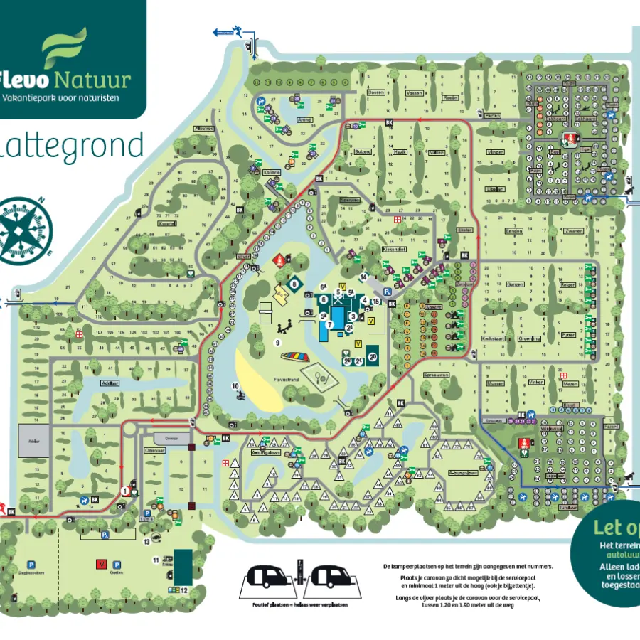 Plattegrond flevo natuur afbeelding